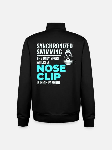 Synchronschwimmen Nasenklammer Mode - Unisex Organic Zip Sweatshirt von Stanley/Stella - Schwarz