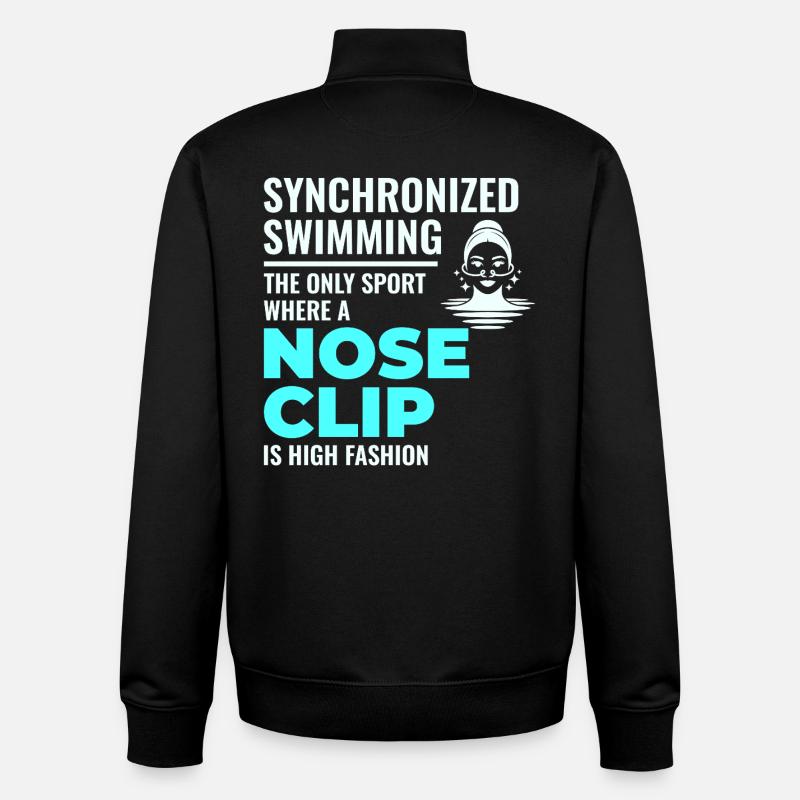 Synchronschwimmen Nasenklammer Mode - Unisex Organic Zip Sweatshirt von Stanley/Stella - Schwarz