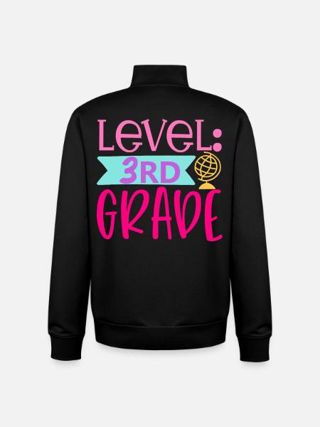 Grade 3 Unlocked – Back to School - Unisex Organic Zip Sweatshirt by Stanley/Stella - black