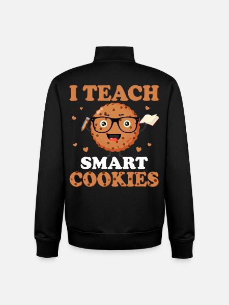 I Teach Smart Cookies – Cute Design - Unisex Organic Zip Sweatshirt by Stanley/Stella - black