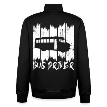 Bus Driver - Unisex Organic Zip Sweatshirt von Stanley/Stella - Schwarz - Hinten - AI Model Male 185 light (185cm)
