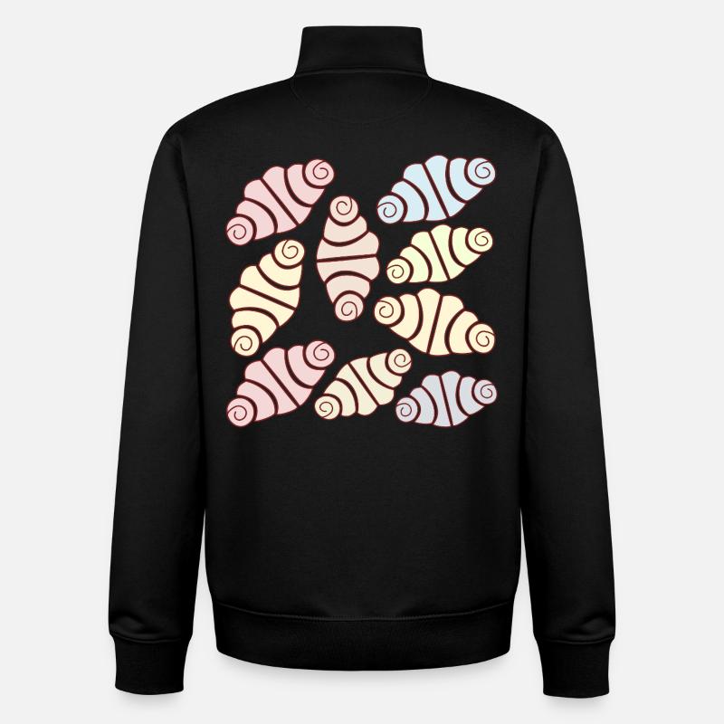 FRANZBRÖTCHEN GESCHENKE GEBÄCK - Unisex Organic Zip Sweatshirt von Stanley/Stella - Schwarz
