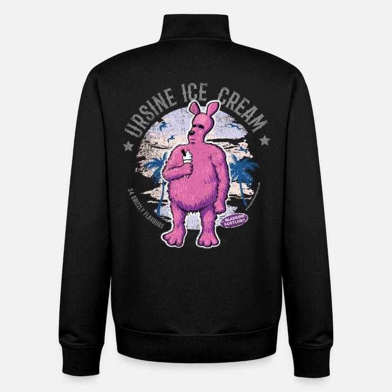 Ursine Eiscreme - Unisex Organic Zip Sweatshirt von Stanley/Stella - Schwarz