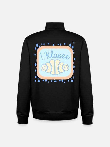 Franzbrötchen Schulkind 1. Klasse - Unisex Organic Zip Sweatshirt von Stanley/Stella - Schwarz