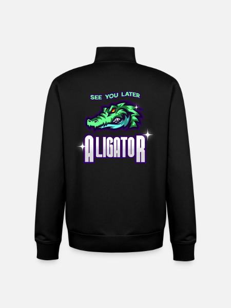 See You Later Aligator - Unisex Organic Zip Sweatshirt von Stanley/Stella - Schwarz