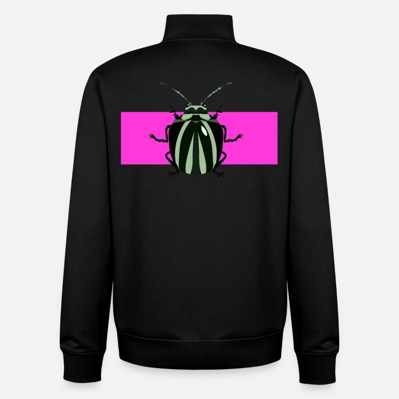 Abstract bug desgin - Unisex Organic Zip Sweatshirt by Stanley/Stella - black