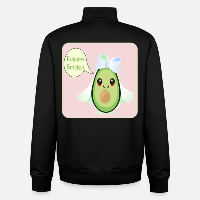 MARIAGE MIGNON AVOCAT FUTURE MARIÉE - Sweat zippé unisexe en coton bio Stanley/Stella - noir