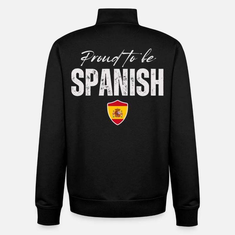 Spanischer Stolz, ich liebe Spanien - Unisex Organic Zip Sweatshirt von Stanley/Stella - Schwarz