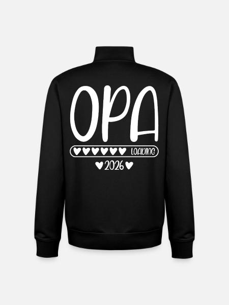 Opa 2026 loading - Unisex Organic Zip Sweatshirt von Stanley/Stella - Schwarz