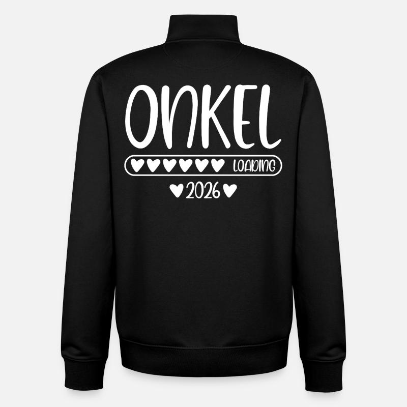 Onkel 2026 loading - Unisex Organic Zip Sweatshirt von Stanley/Stella - Schwarz