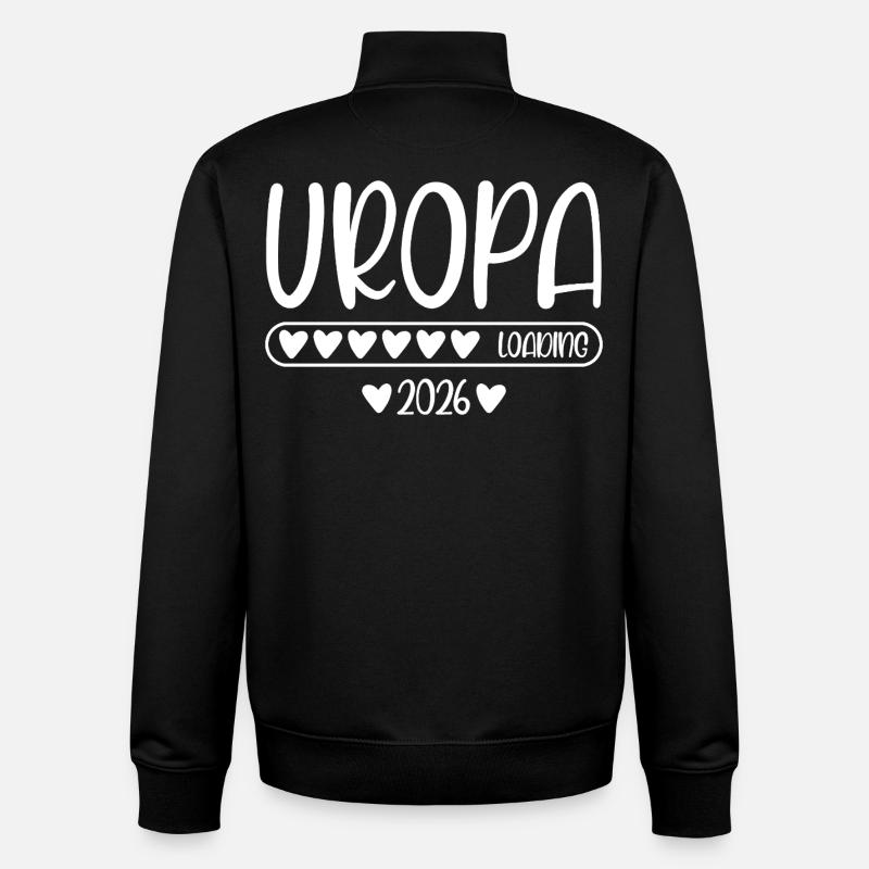 Uropa 2026 loading - Unisex Organic Zip Sweatshirt von Stanley/Stella - Schwarz