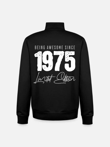 1975 Édition limitée - Sweat zippé unisexe en coton bio Stanley/Stella - noir