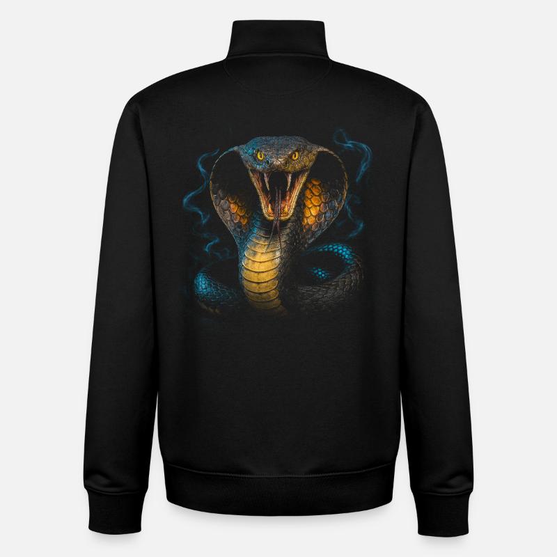 King Kobra - Unisex Organic Zip Sweatshirt von Stanley/Stella - Schwarz