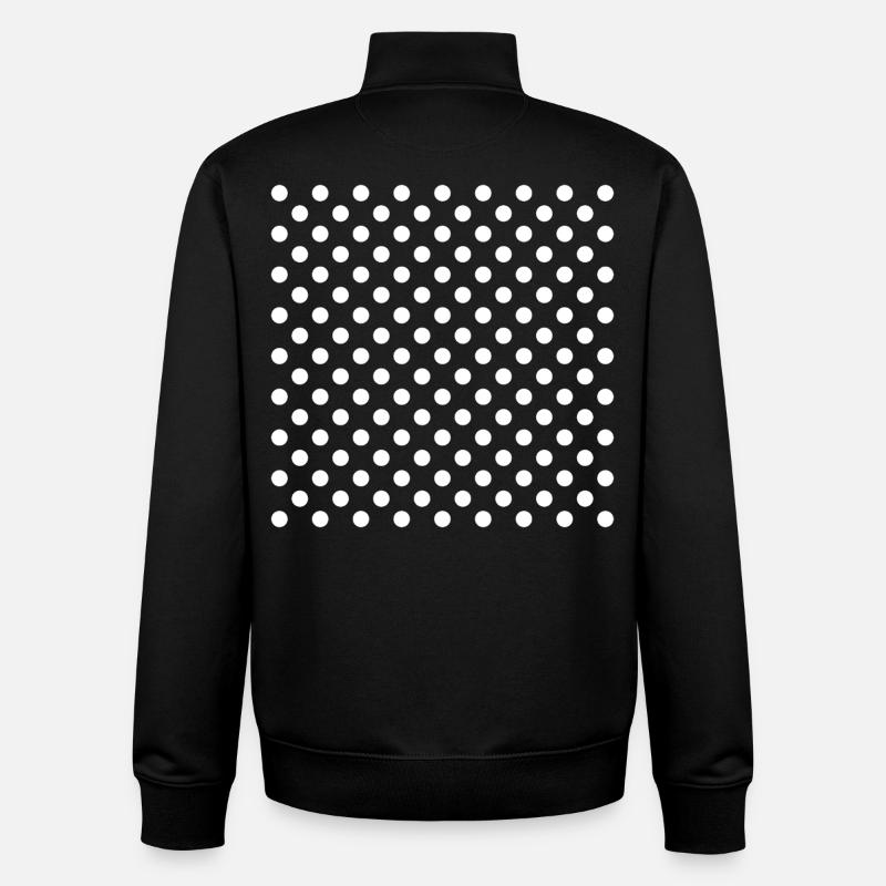 Pois - Sweat zippé unisexe en coton bio Stanley/Stella - noir