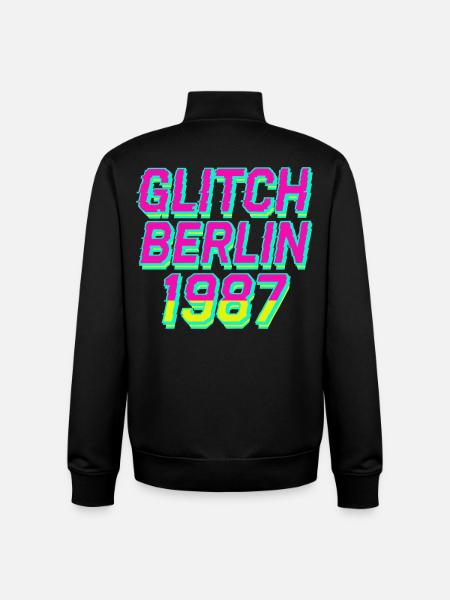 Glitch, Berlin 1987 - Unisex Organic Zip Sweatshirt by Stanley/Stella - black