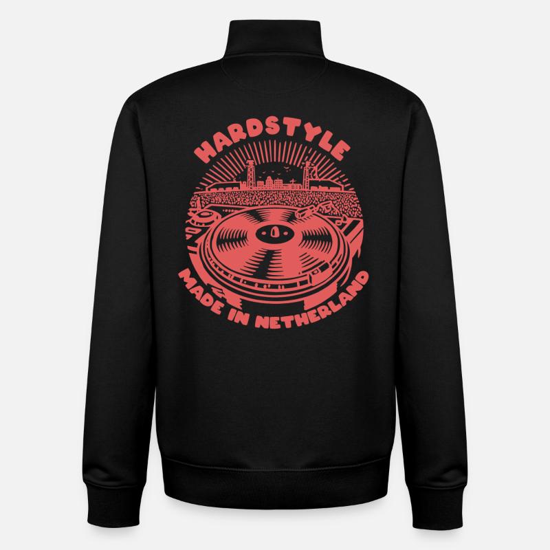 Hardstyle - Sweat zippé unisexe en coton bio Stanley/Stella - noir