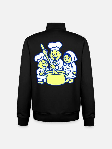 Sweet Chefs - Unisex Organic Zip Sweatshirt by Stanley/Stella - black