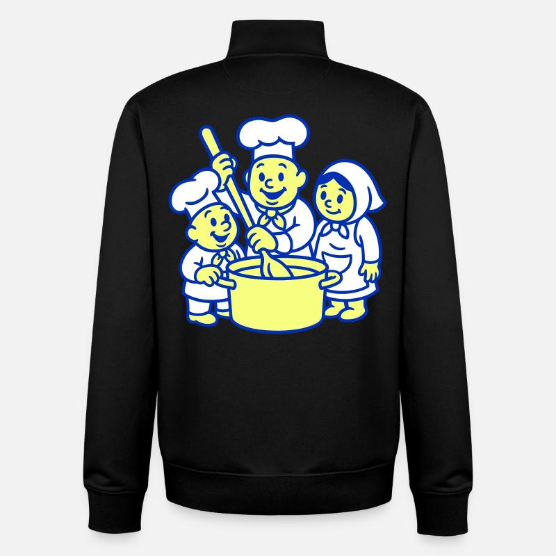 Süße Köche - Unisex Organic Zip Sweatshirt von Stanley/Stella - Schwarz