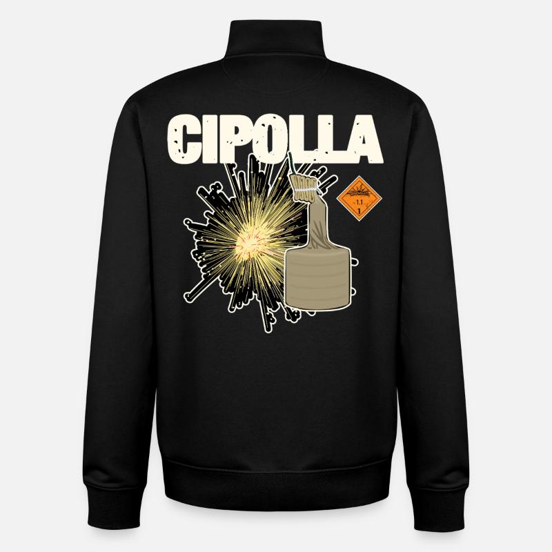 Cipolla Pyro - Unisex Organic Zip Sweatshirt von Stanley/Stella - Schwarz