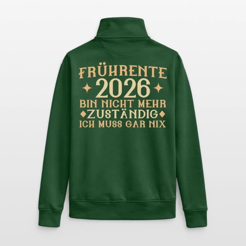 Retraite anticipée 2026 - N’est plus responsable - Part retraite Sweat zippé unisexe en coton bio Stanley/Stella