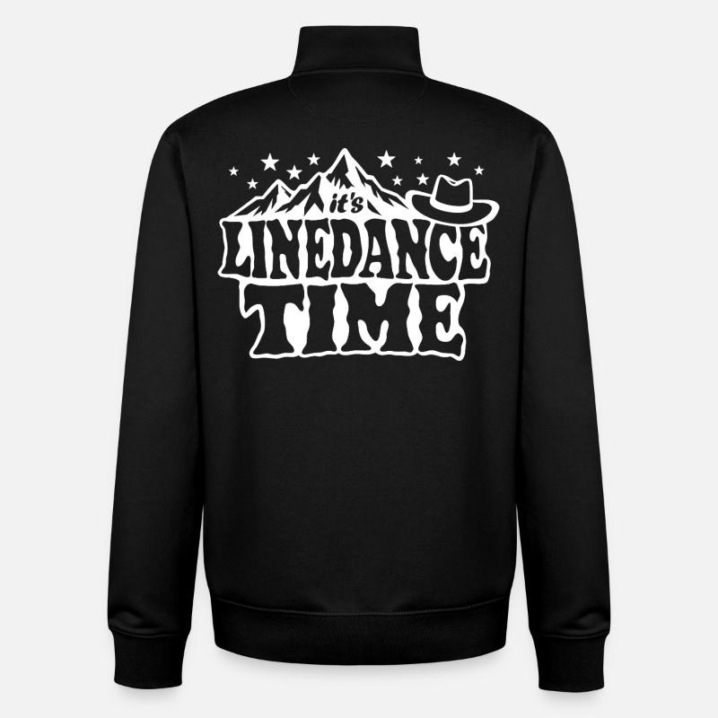 It's linedance time, Linedancing, Country Fan - Unisex Organic Zip Sweatshirt von Stanley/Stella - Schwarz