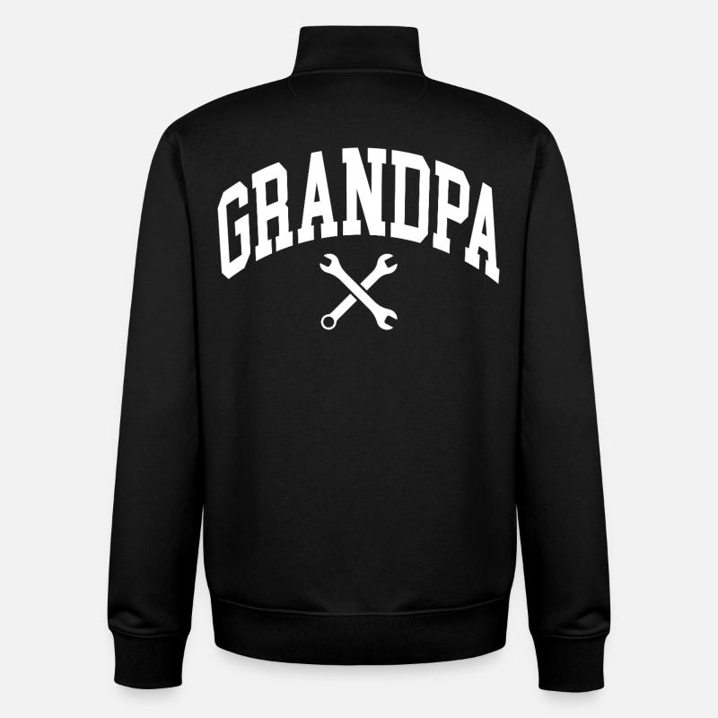 Papi - Sweat zippé unisexe en coton bio Stanley/Stella - noir