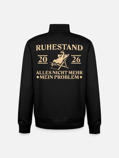 Retraite 2026 - Oie dans un transat - Sweat zippé unisexe en coton bio Stanley/Stella - noir