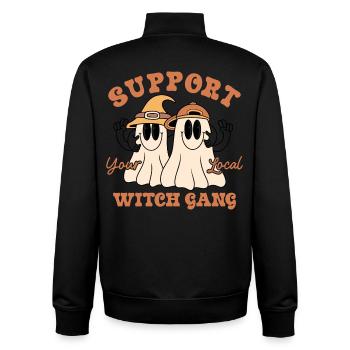Halloween - Sweat zippé unisexe en coton bio Stanley/Stella - noir - Dos - AI Model Male 185 light (185cm)