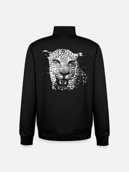 Leopard - Unisex Organic Zip Sweatshirt von Stanley/Stella - Schwarz