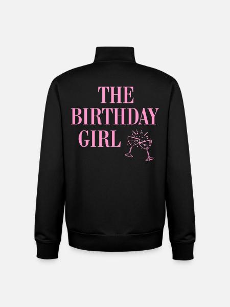 La fille d’anniversaire - Sweat zippé unisexe en coton bio Stanley/Stella - noir