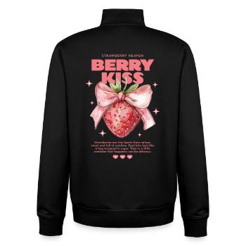 Chemise Berry Kiss Strawberry Heaven - Sweat zippé unisexe en coton bio Stanley/Stella - noir - Dos - AI Model Male 185 light (185cm)