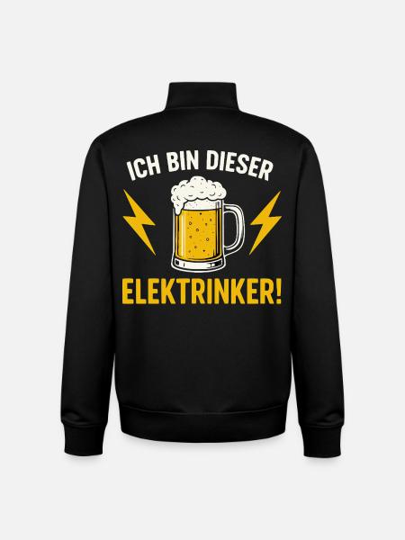 Elektrinker - Unisex Organic Zip Sweatshirt von Stanley/Stella - Schwarz
