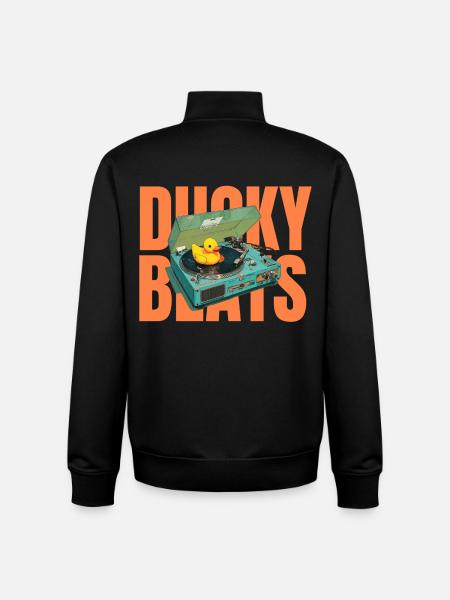 Ducky BEats - Unisex Organic Zip Sweatshirt von Stanley/Stella - Schwarz
