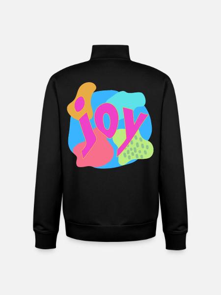 Lebendige Joy-Expression im Pop-Art-Stil - Unisex Organic Zip Sweatshirt von Stanley/Stella - Schwarz