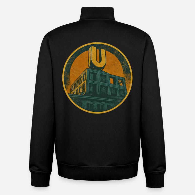 Dortmund U - Sweat zippé unisexe en coton bio Stanley/Stella - noir