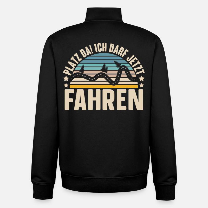 Passed driving test novice driver - Unisex Organic Zip Sweatshirt by Stanley/Stella - black