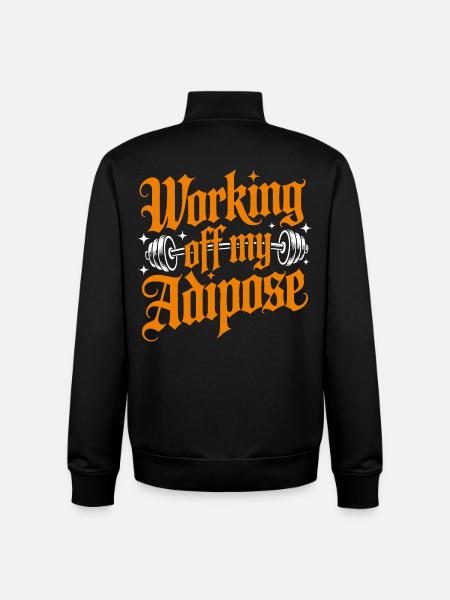 Workout Motiv mit Hantel - Unisex Organic Zip Sweatshirt von Stanley/Stella - Schwarz