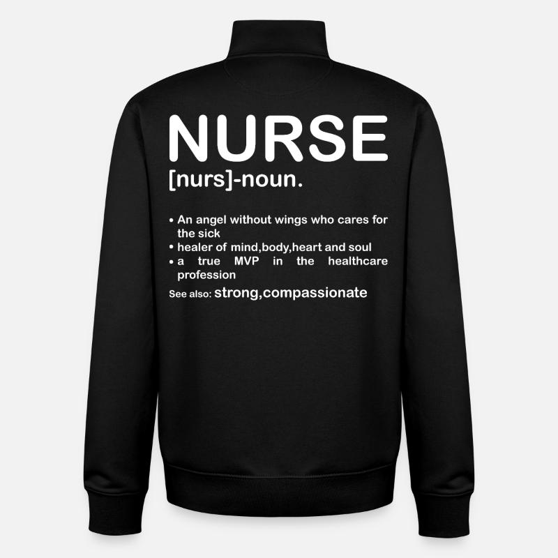 Krankenschwester - Unisex Organic Zip Sweatshirt von Stanley/Stella - Schwarz