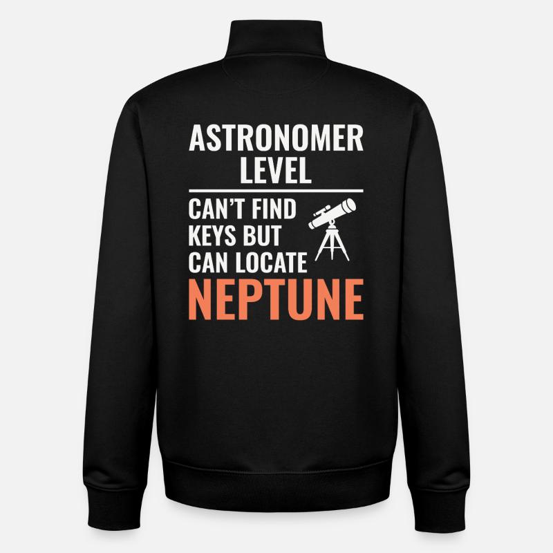 Astronomie-Planeten-Liebhaber-Design - Unisex Organic Zip Sweatshirt von Stanley/Stella - Schwarz