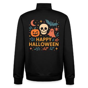 Classic Halloween - Unisex Organic Zip Sweatshirt by Stanley/Stella - black - Back - AI Model Male 185 light (185cm)