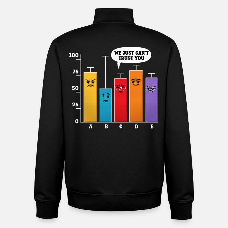 Data Science Analysis - Unisex Organic Zip Sweatshirt by Stanley/Stella - black