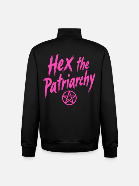 Hex The Patriarchy - Feminist Statement - Unisex Organic Zip Sweatshirt by Stanley/Stella - black