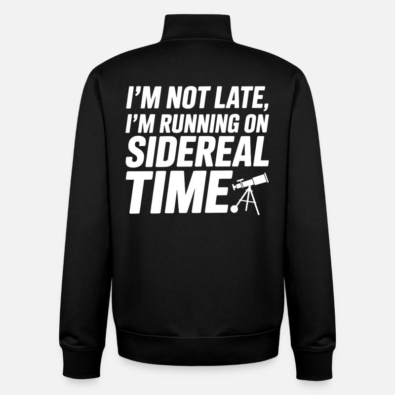 Celestial Map Constellation Guide - Unisex Organic Zip Sweatshirt by Stanley/Stella - black