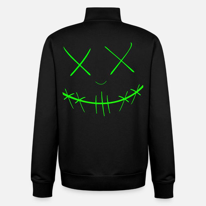 Visage - Sweat zippé unisexe en coton bio Stanley/Stella - noir