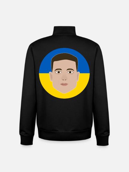Zelensky - Unisex Organic Zip Sweatshirt by Stanley/Stella - black