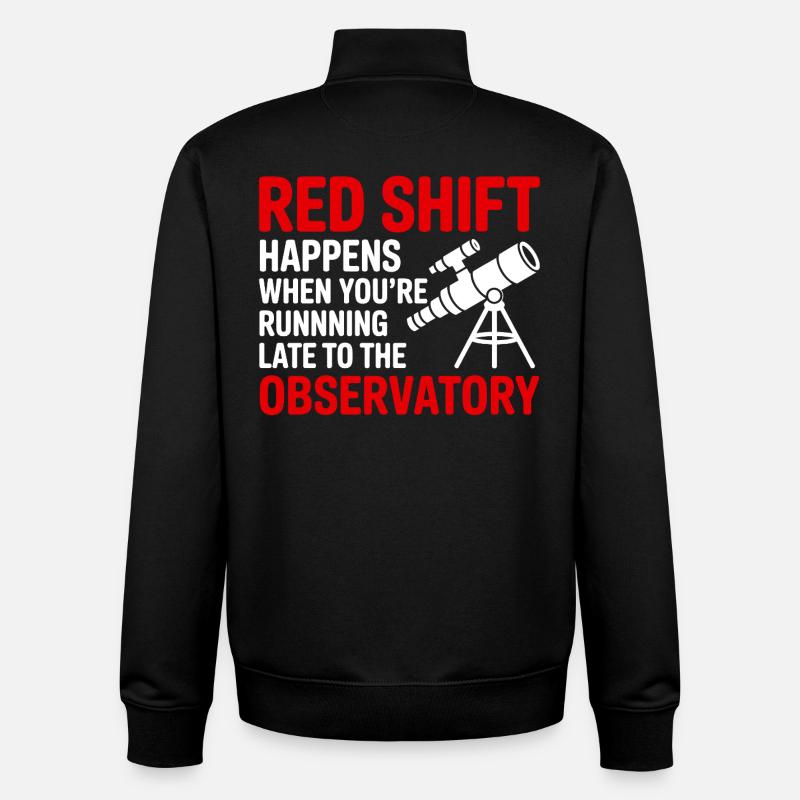 Astronomy Humor Science Pun  - Unisex Organic Zip Sweatshirt by Stanley/Stella - black