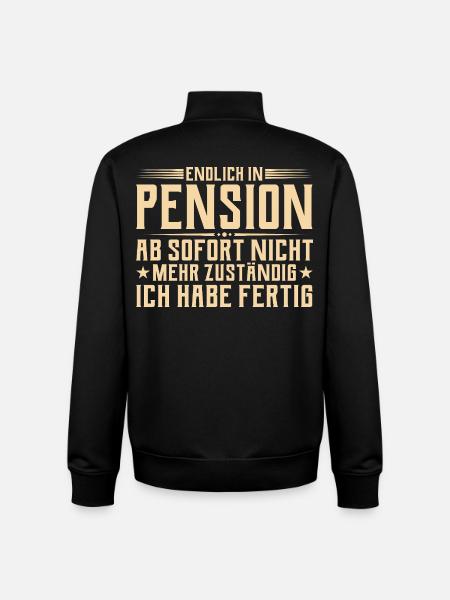 Pension Plus responsable - Retraité - Sweat zippé unisexe en coton bio Stanley/Stella - noir