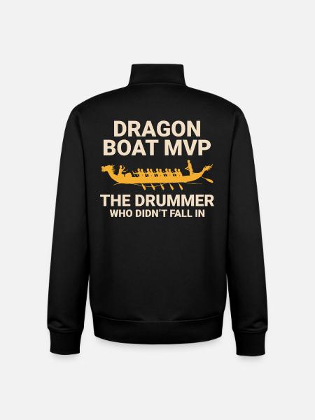 Champion de course de bateaux-dragons - Sweat zippé unisexe en coton bio Stanley/Stella - noir