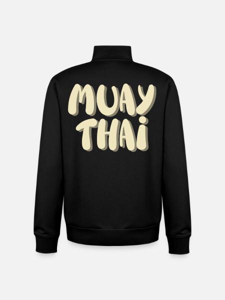 Muay thaï - Sweat zippé unisexe en coton bio Stanley/Stella - noir
