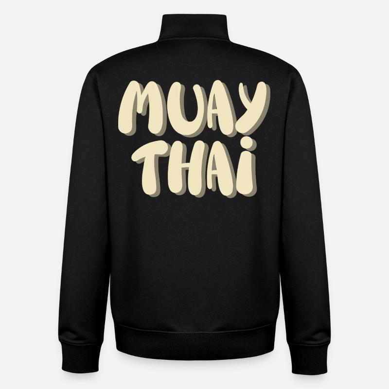 Muay Thai - Unisex Organic Zip Sweatshirt von Stanley/Stella - Schwarz